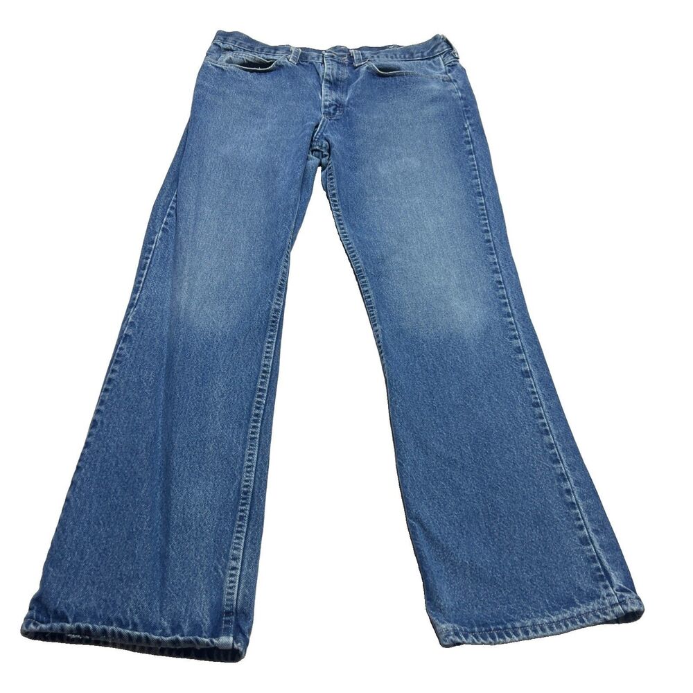 Bulwark FR Jeans Mens 36x30 Blue Relaxed Fit Straight Leg Denim Flame Resistant